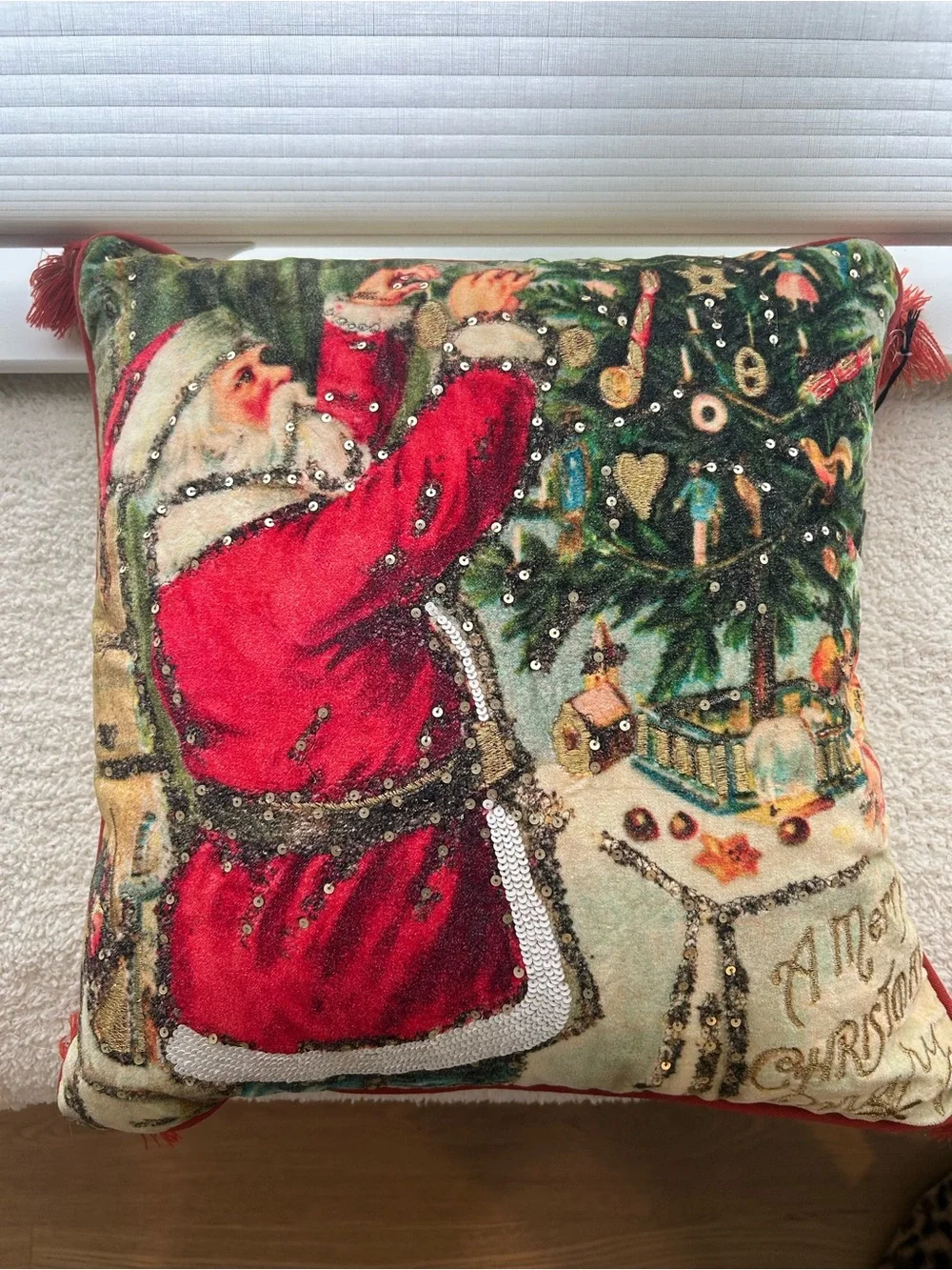 John Derian Christmas pillows